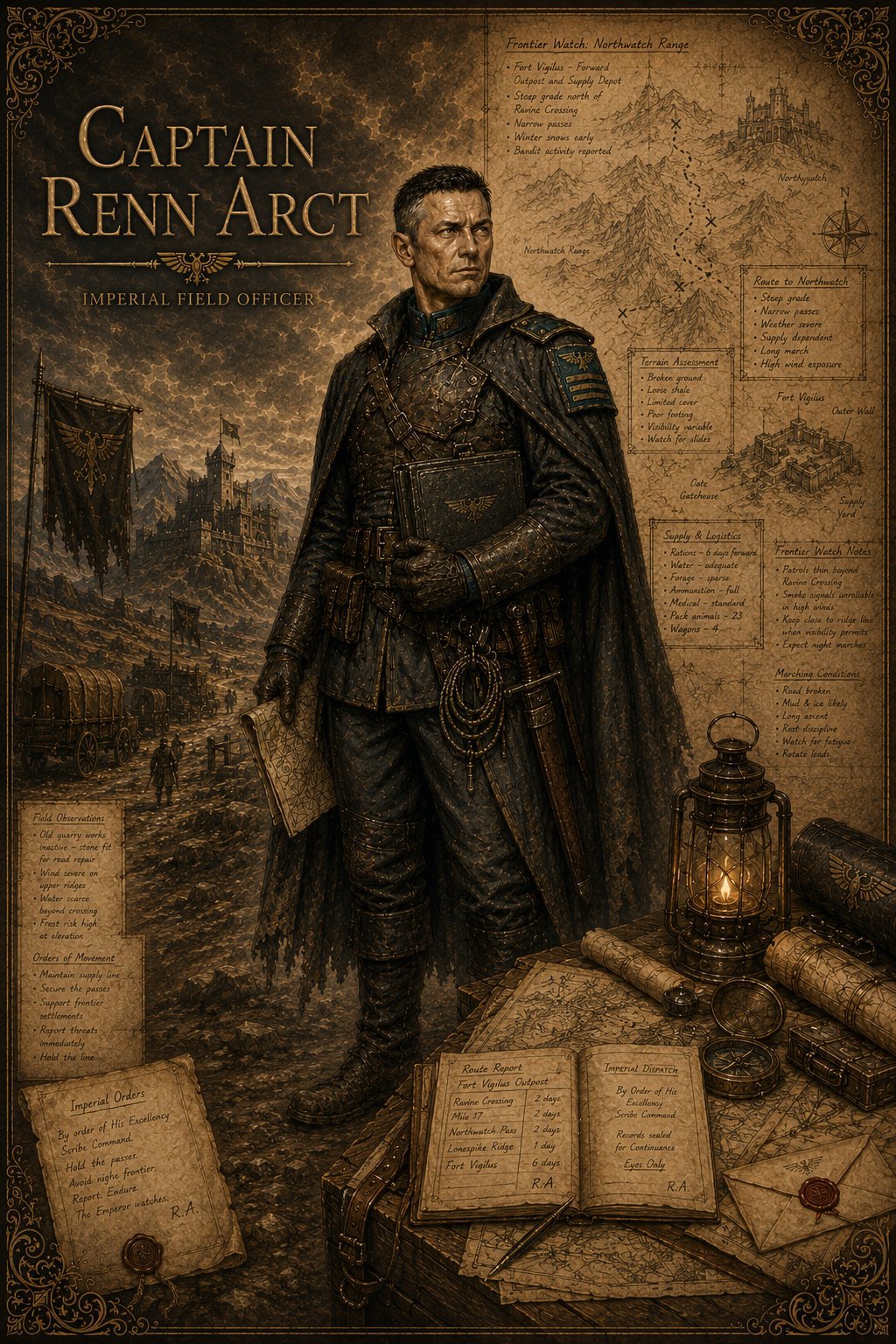Captain Renn Arct — Imperial Retrieval Commander in Songs of the Firstborn
